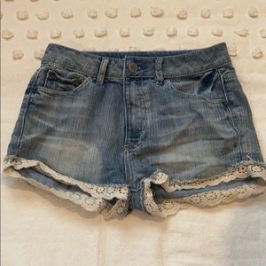 High rise shorts